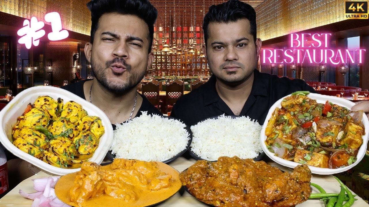 INDIA'S BEST HANDI CHICKEN, BUTTER CHICKEN, STUFFED MUSHROOM, CHILLI PANEER, BUTTER NAAN MUKBANG