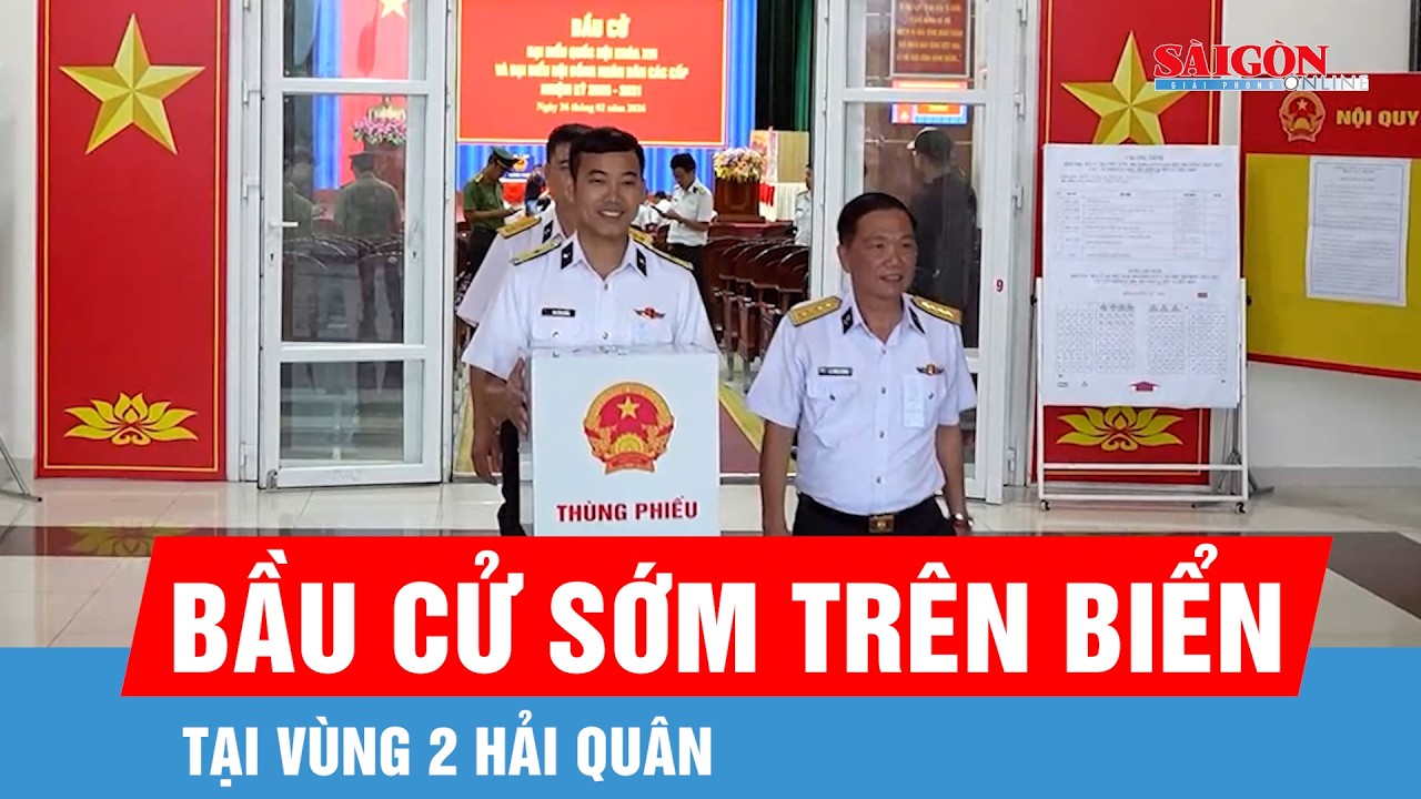 Bầu cử sớm trên biển tại Vùng 2 Hải quân