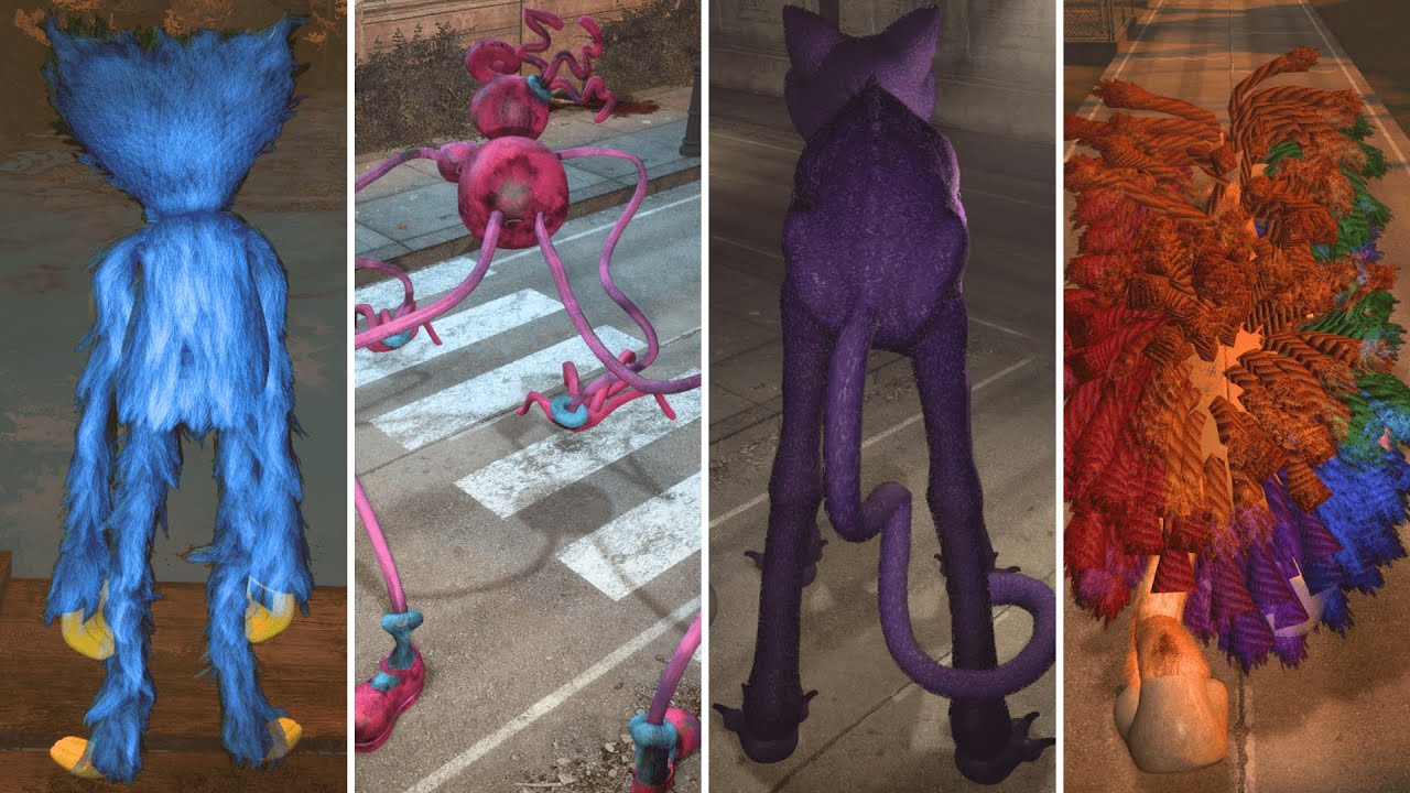 Playing As Chapter 1, 2, 3, 4 Monsters from Poppy Playtime | Garry's Mod