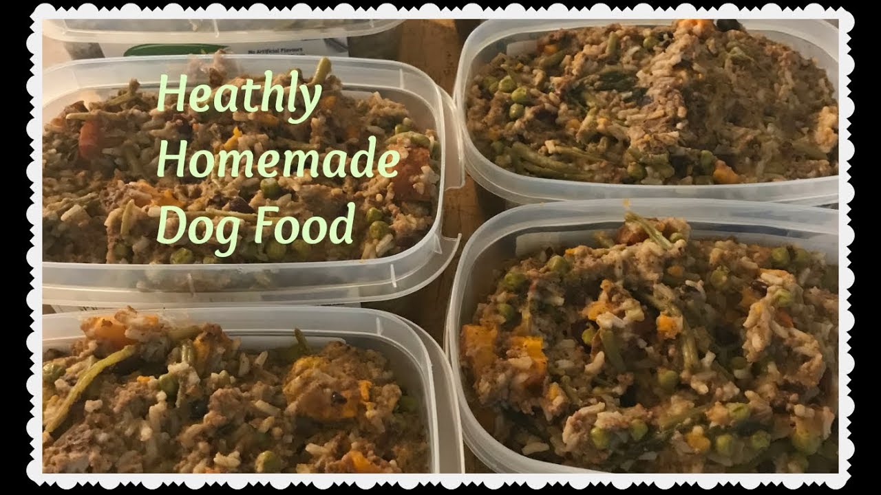 Homemade dog food