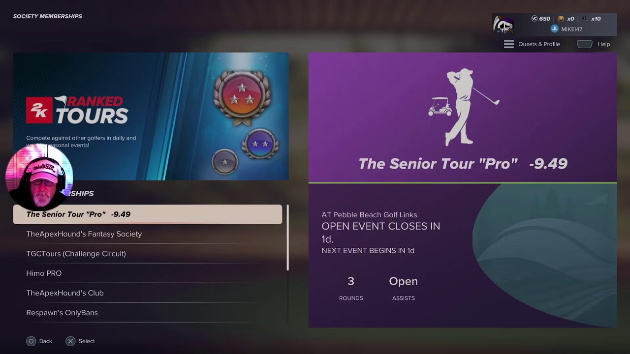 PGA TOUR 2k25: My Career (Goldmember) S2 @ BMW Championship & The Senior Tour Pro @ Pebble Beach!⛳