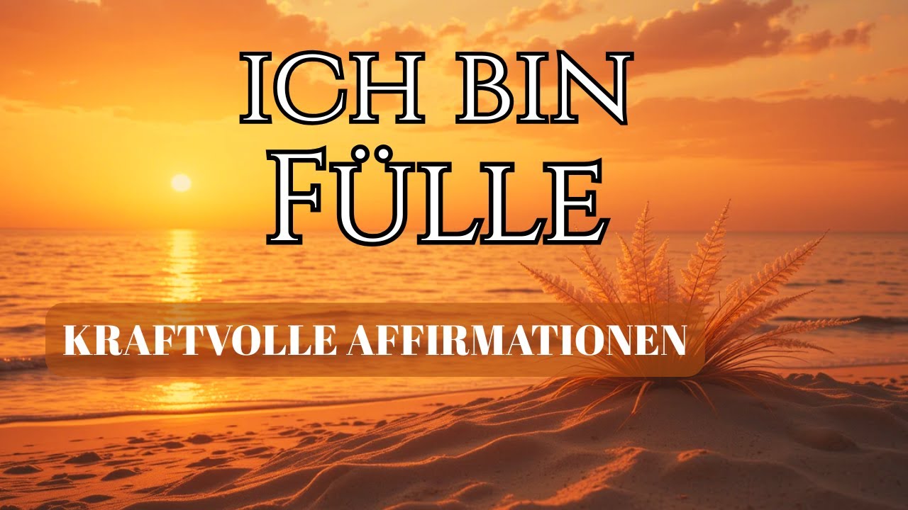 Ich BIN FÜLLE – Diese Affirmationen verändern dein Leben 💫✨
