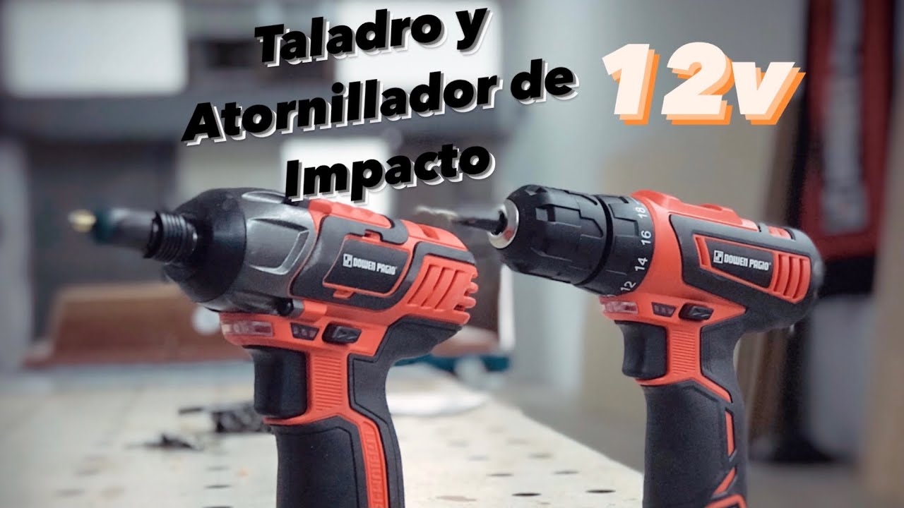 Atornillador de IMPACTO y TALADRO 12v DOWEN PAGIO 💪🏻