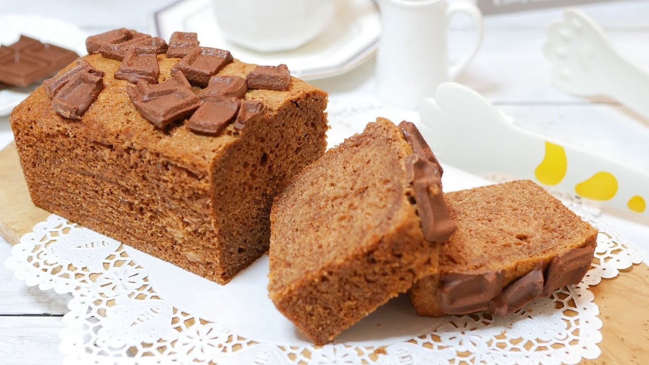 チョコレートたっぷりパウンドケーキの作り方 How to make a chocolate pound cake