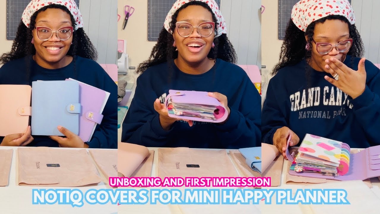 NOTIQ Unboxing | Mini Happy Planner Covers | First Impression | Review | Planning Gift