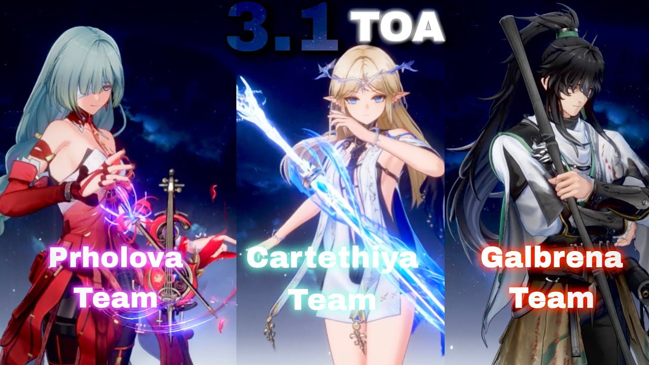 S0 Phrolova Team / S2 Cartethyia Premium Team /S0 Galbrena Premium Team/Wuwa Toa Wuthering Waves 3.1