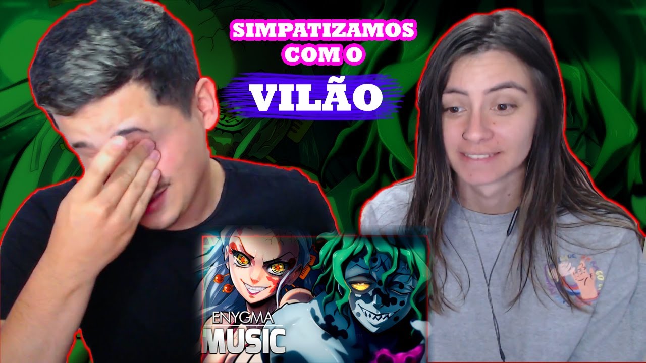REACT EM CASAL | Lua Superior 6 | Daki e Gyutaro (Kimetsu no Yaiba) | Enygma feat. @Mistery