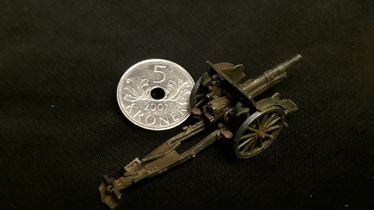 Full build 100mm Polish howitzer wz.19 14/19 1:72. First to fight