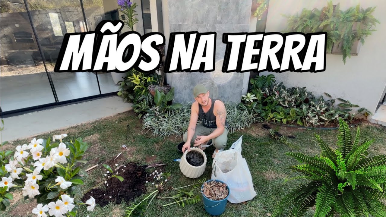 DIA de CUIDAR do JARDIM: TENTATIVA de SALVAR as PLANTAS 🪴 | Henrique Buttler