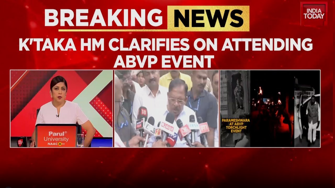 Karnataka HM G Parameshwara On ABVP Event: 'Stopped To Pay Tribute To Rani Abakka' | India Today