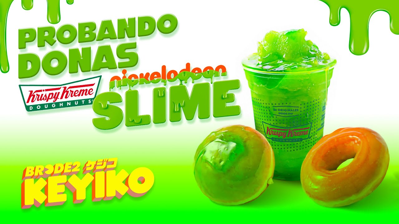 Probando donas: KRISPY KREME Nickelodeon SLIME 🍩 - BRCDE2 Keyiko