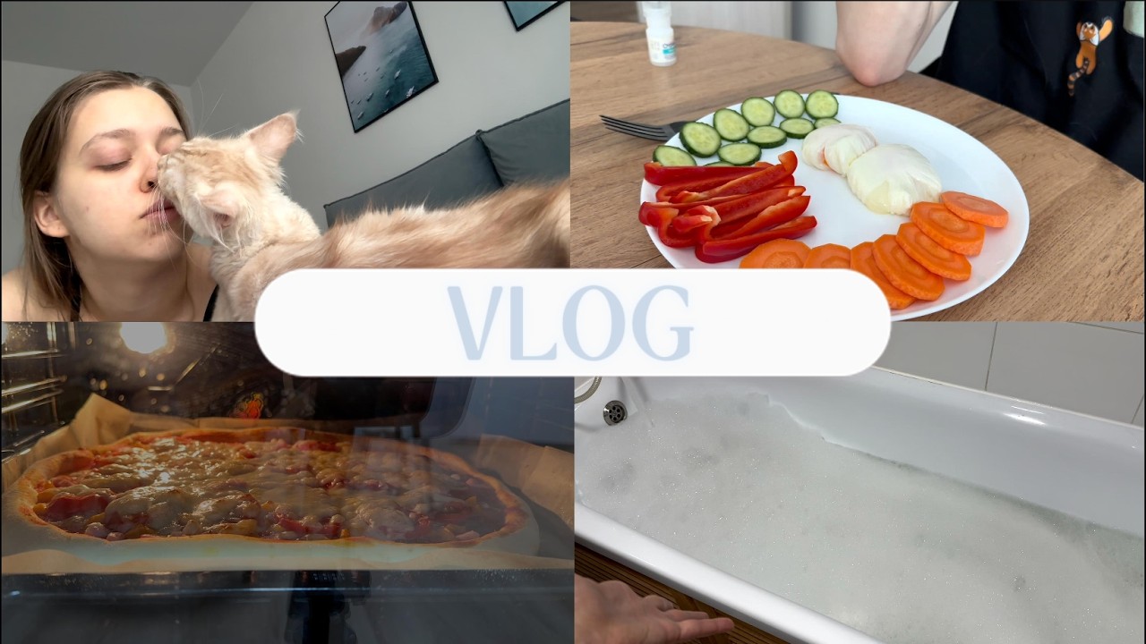 VLOG: Опять болеем и опять пицца...