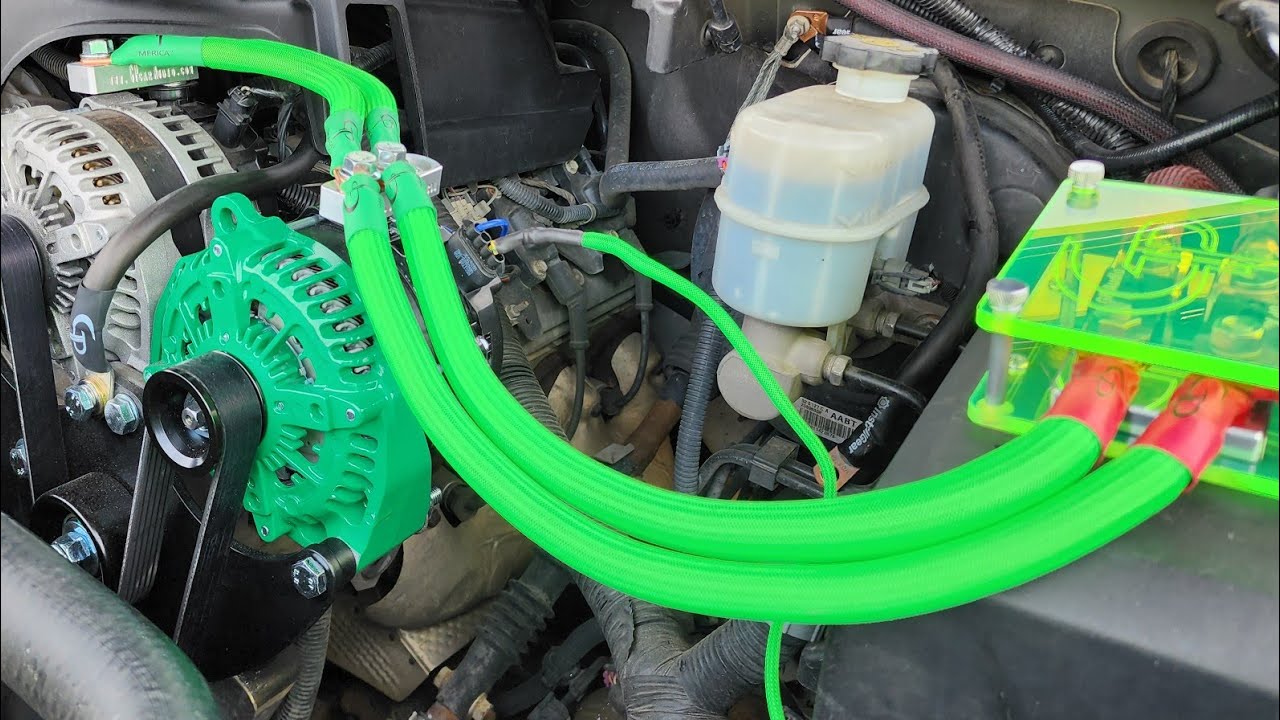 Installing 370 amp GP Car Audio Alternator and Dual Alternator Bracket on 5.3 Chevy (Part 2)