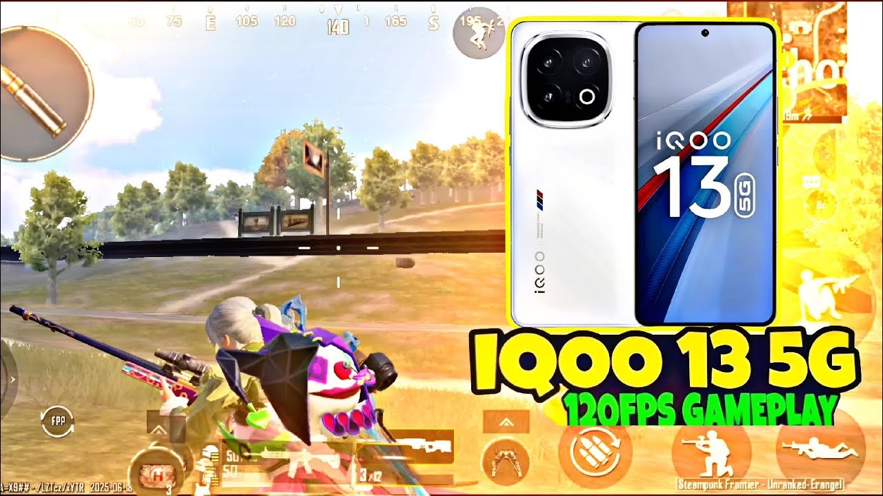 &iexcl;QOO 13 5G BGMI120 FPS Test |FPSMeter + HandcamGameplay |iQOO 13 5GGaming Review | @RUSH_YT9975