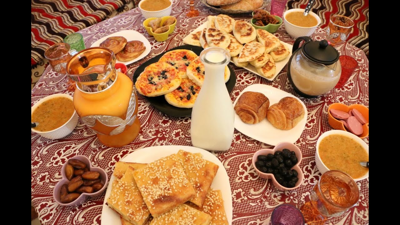 مائدة فطور رمضانية بافكار بسيطة و سهلة مع طبخ ليلى maida fotour