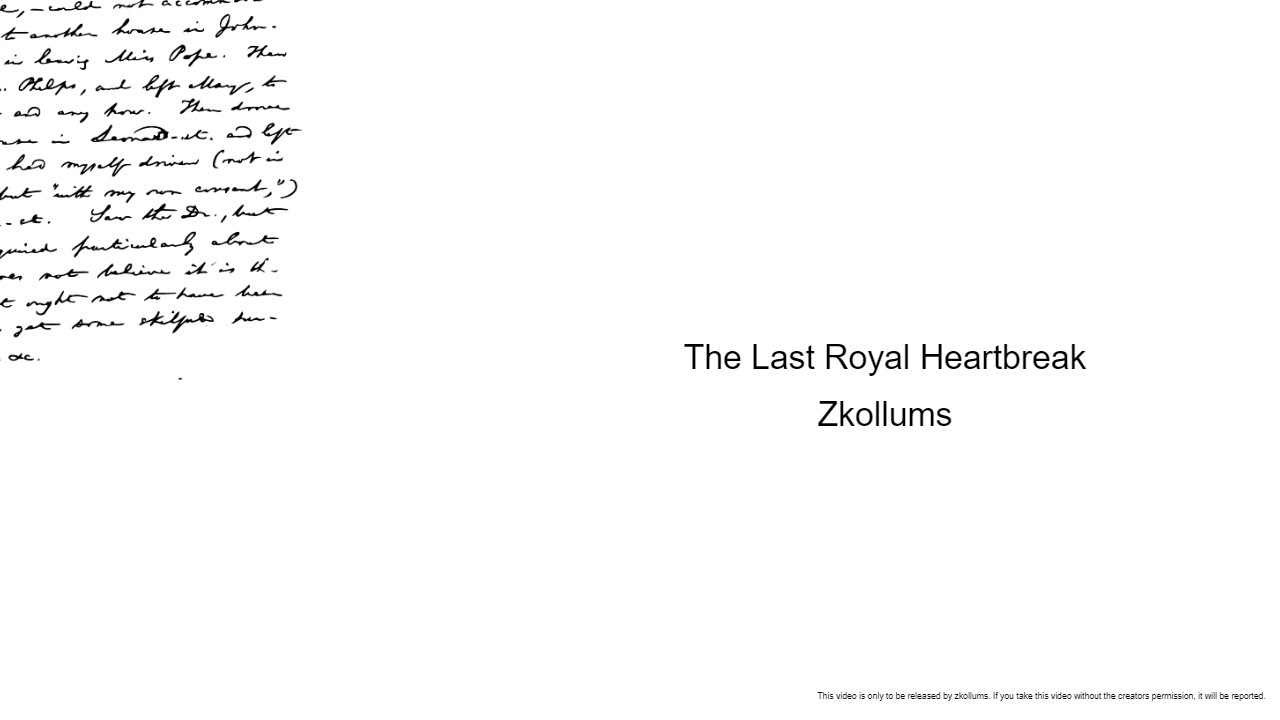 The Last Royal Heartbreak - Lyric/Audio video