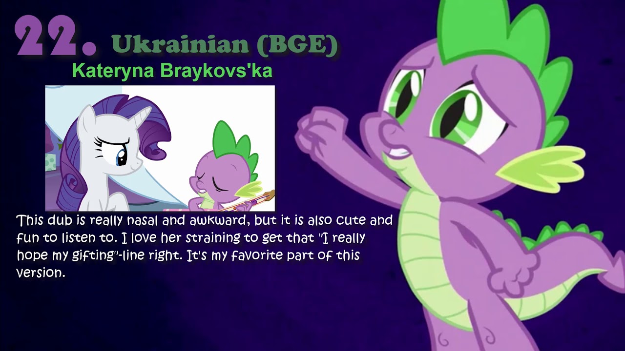 *Personal Ranking* Spike's singing voices