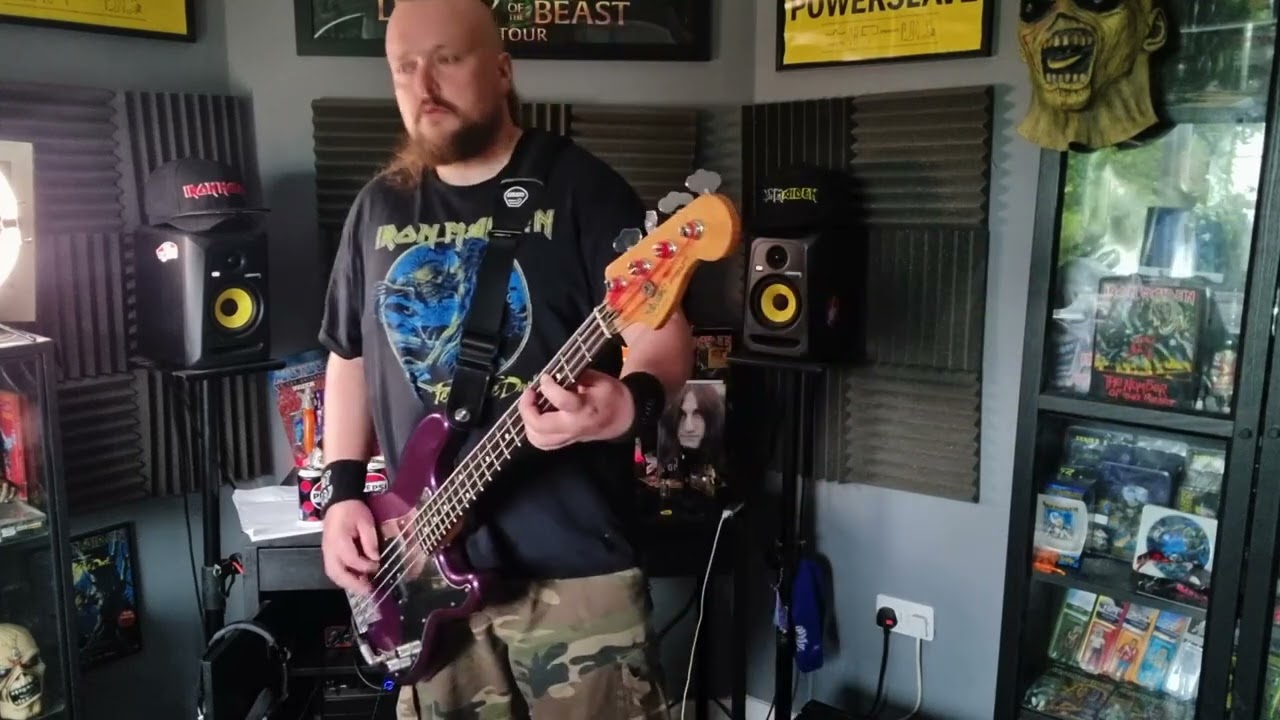 Iron Maiden Lord of the Flies Completely Incorrect  One Take Bass Cover of Life