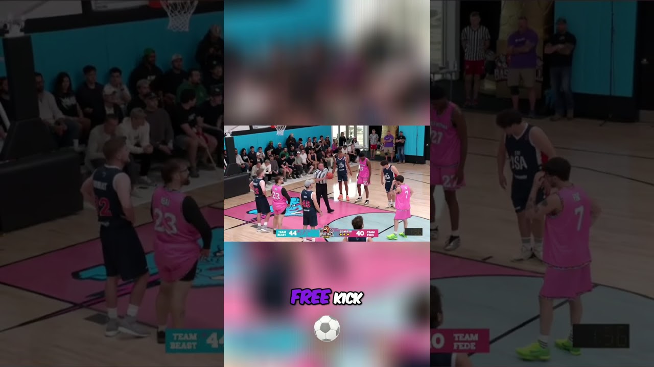 Basketball Comeback?! Team Fede's Clutch Free Throw Attempt! Crowd Goes WILD!