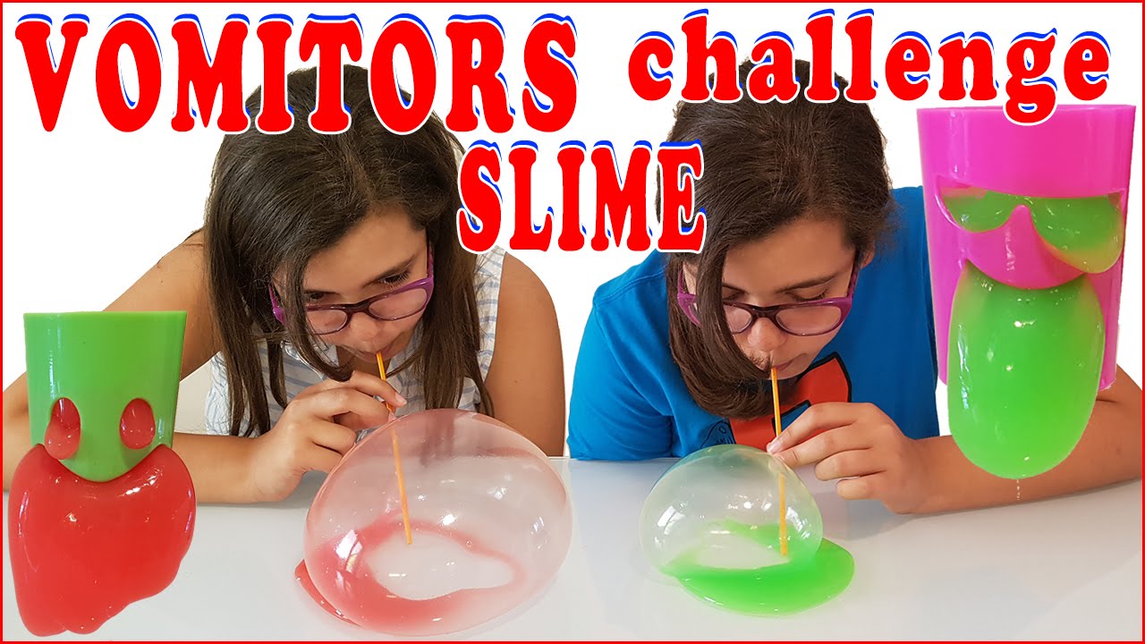 VOMITORS SLIME CHALLENGE - Giulia Guerra vs Iulia War (EDICOLA)