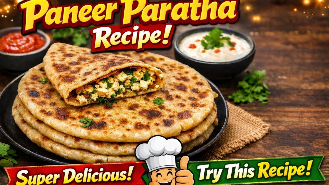 आज मैने ट्राई की कुछ न्यू रेसिपी पनीर पराठा#try this recepie more delicious 😋🤤#vlog-161