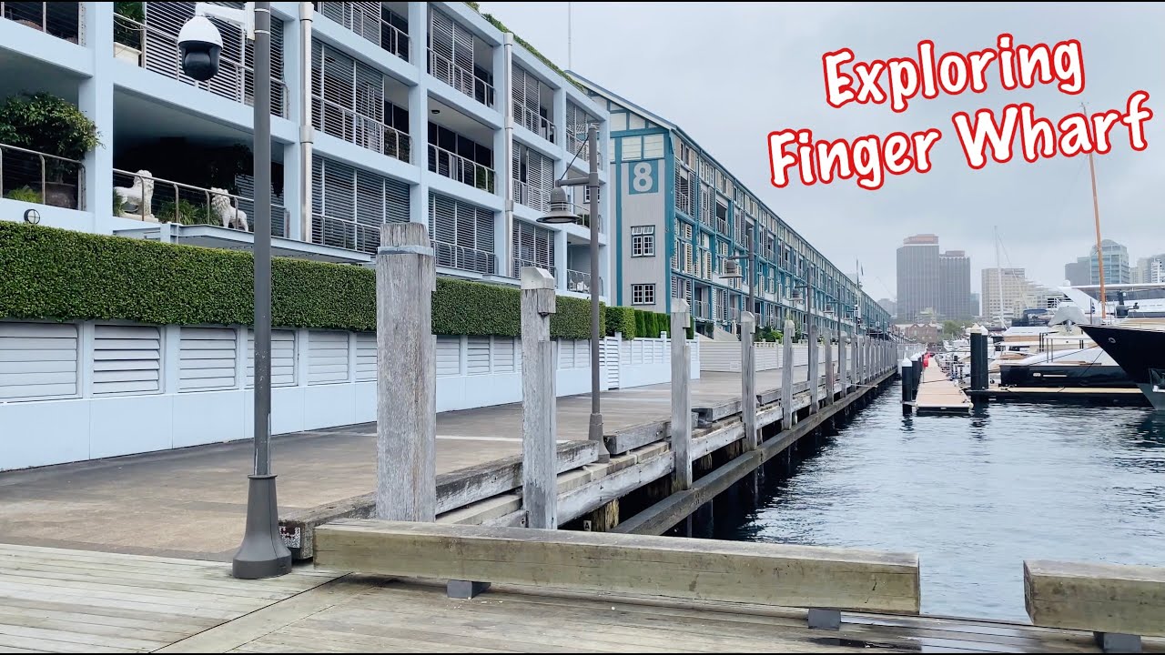 🇦🇺 City of Sydney: Walking to Finger Wharf from St Mary's Cathedral and Hyde Park on cloudy day