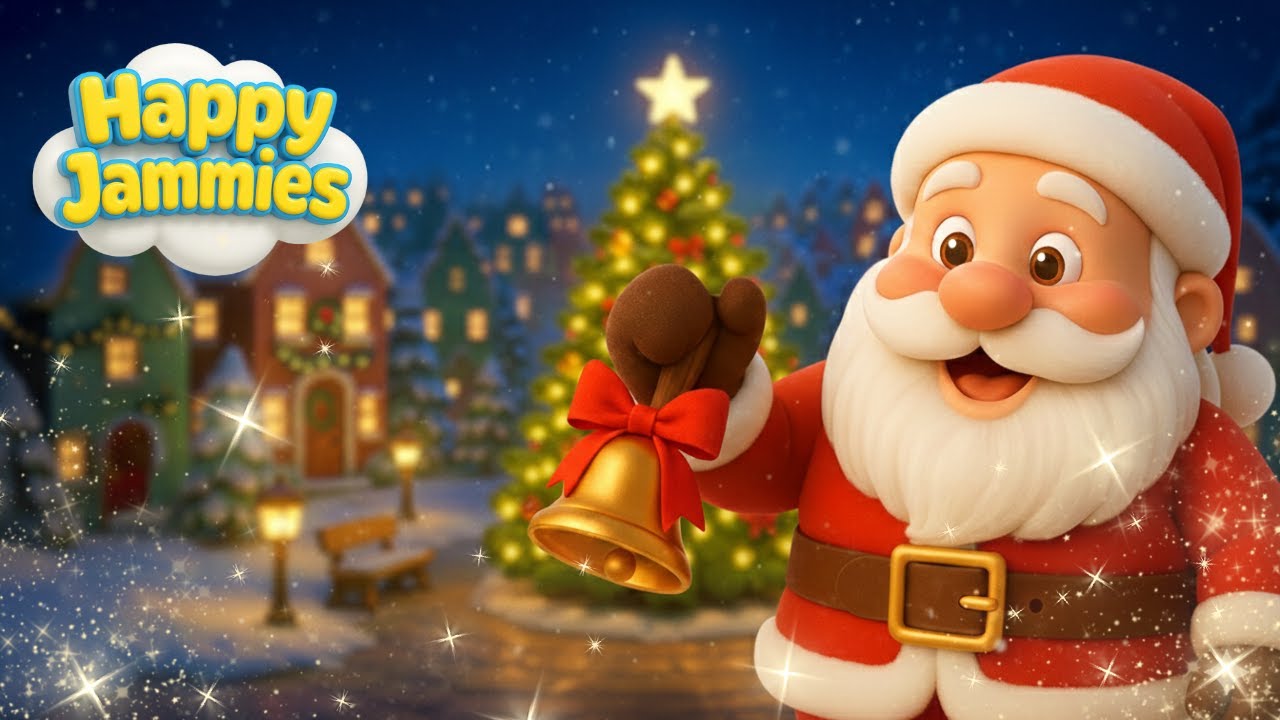 Traditional Christmas Carols for Kids 🎄 Jolly Old St. Nicholas & Classics | Happy Jammies Kids Songs