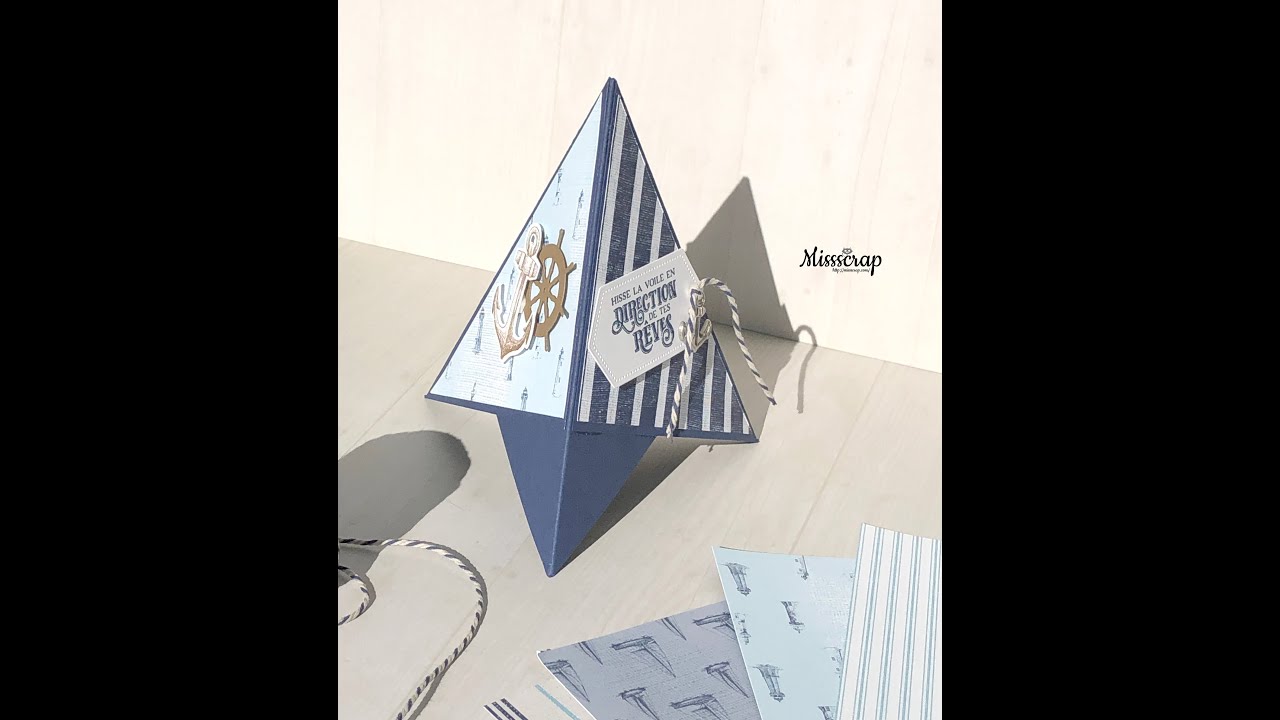 Pyramid 3D card / Carte pyramide en 3D / teepee card / carte teepee