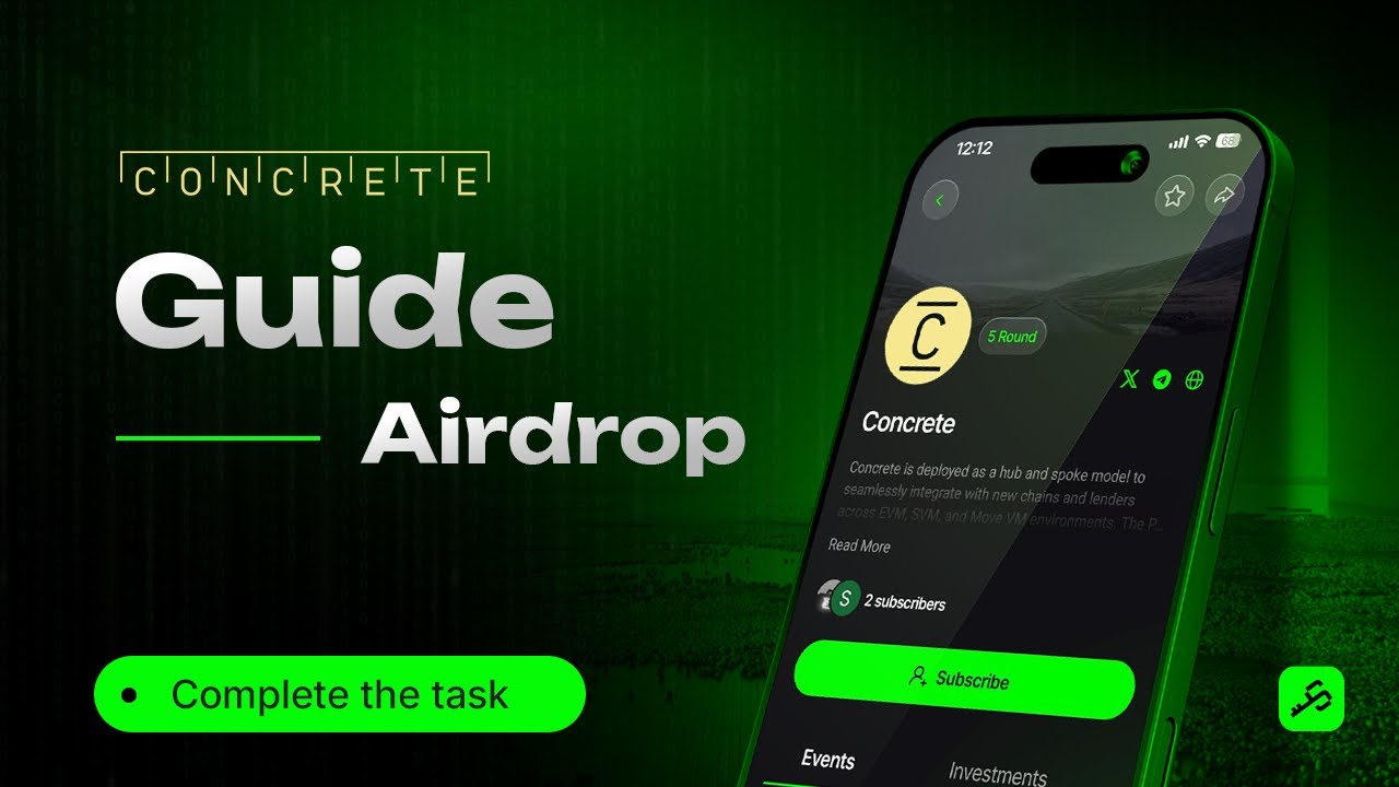 Guide to Concrete: how to get into a promising DeFi project and qualify for a future Airdrop