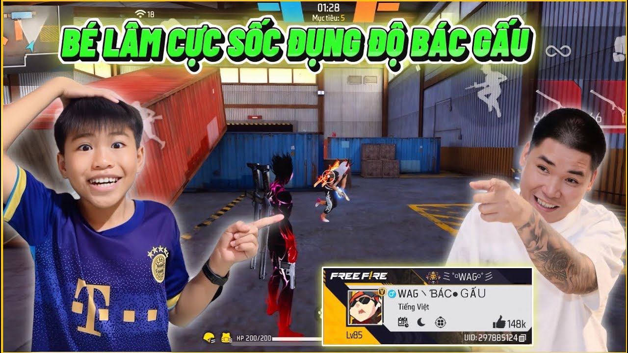 Bé Lâm Cực Sốc Đụng Độ Bác Gấu, Thử Chơi Combo Kỹ Năng Trùm Thách Đấu ???