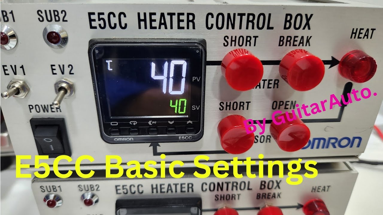 E5CC Series OMRON Basic Setting การตั้งค่าการใช้งานเริ่มต้น สำหรับมือใหม่ อธิบายละเอียด#omron #e5cc