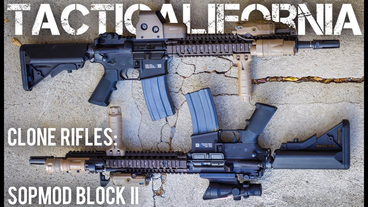 CLONE RIFLES :  M4A1 SOPMOD BLOCK II