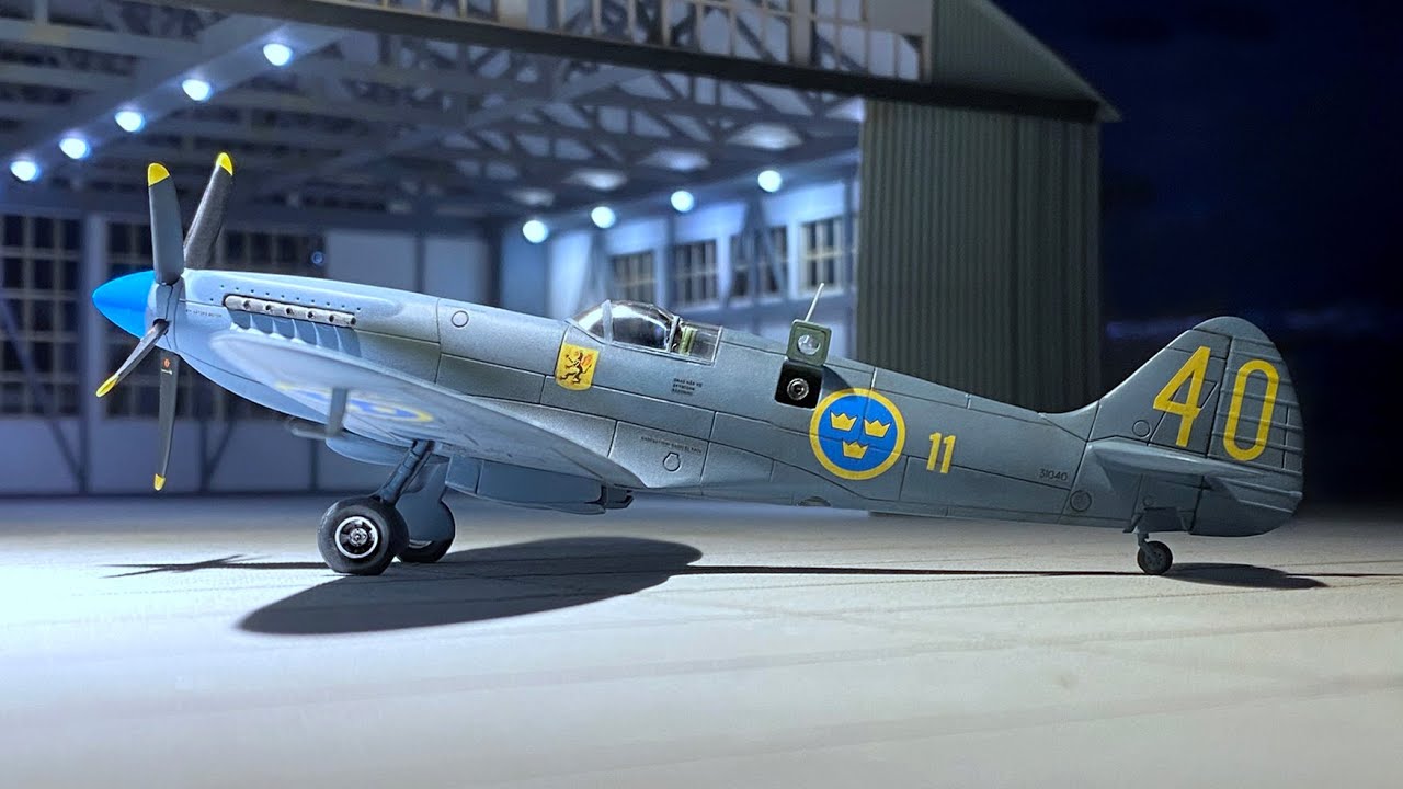 S 31 - Supermarine Spitfire XIX - Swedish Air Force, 1949 - Airfix - 1:72 plastic aircraft model