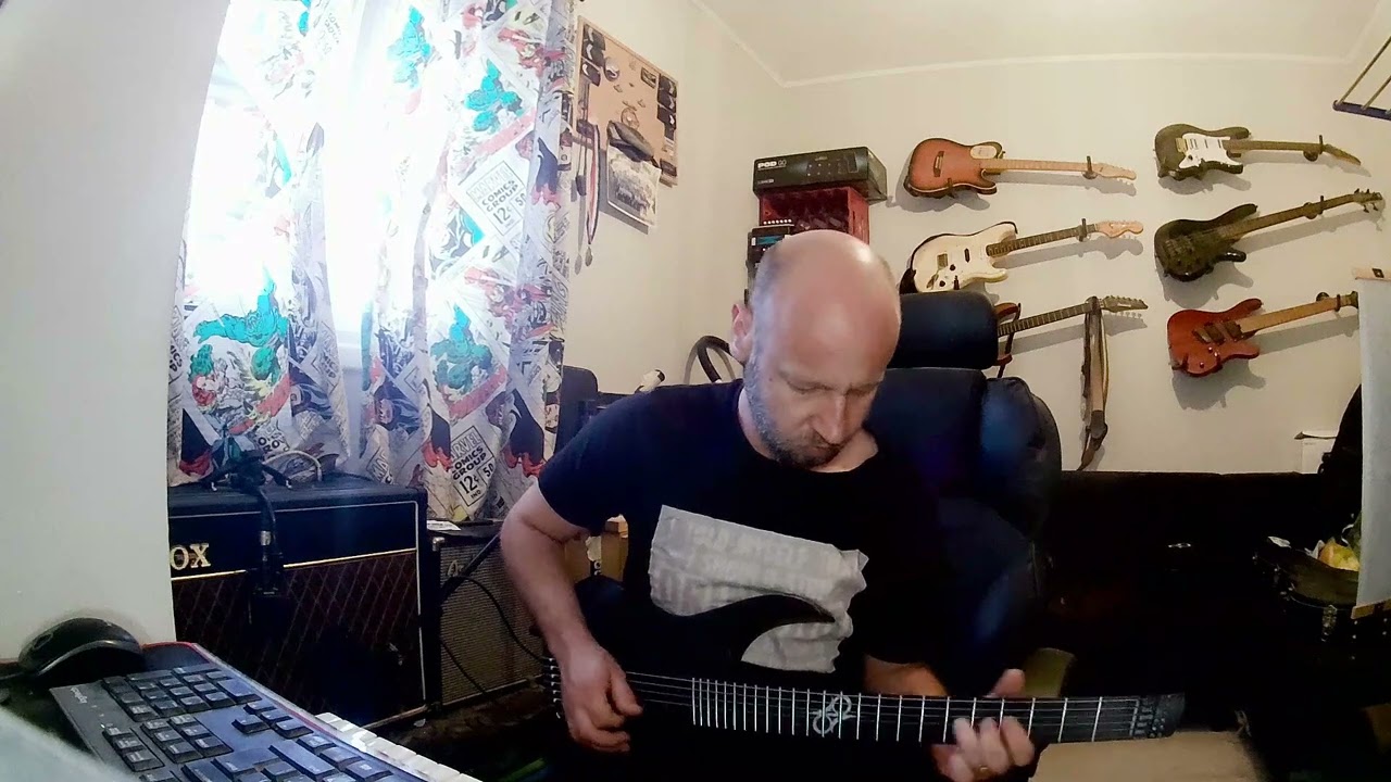Emotional Melodic Djent impro solar h2 6c guitar