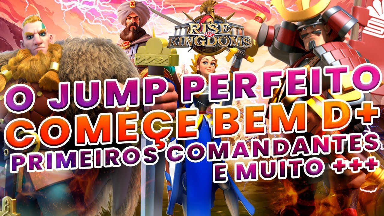 Primeiras Marchas e + dicas [FAÇA UM JUMP PERFEITO 100% ATUALIZADO] Rise of Kingdoms 2024