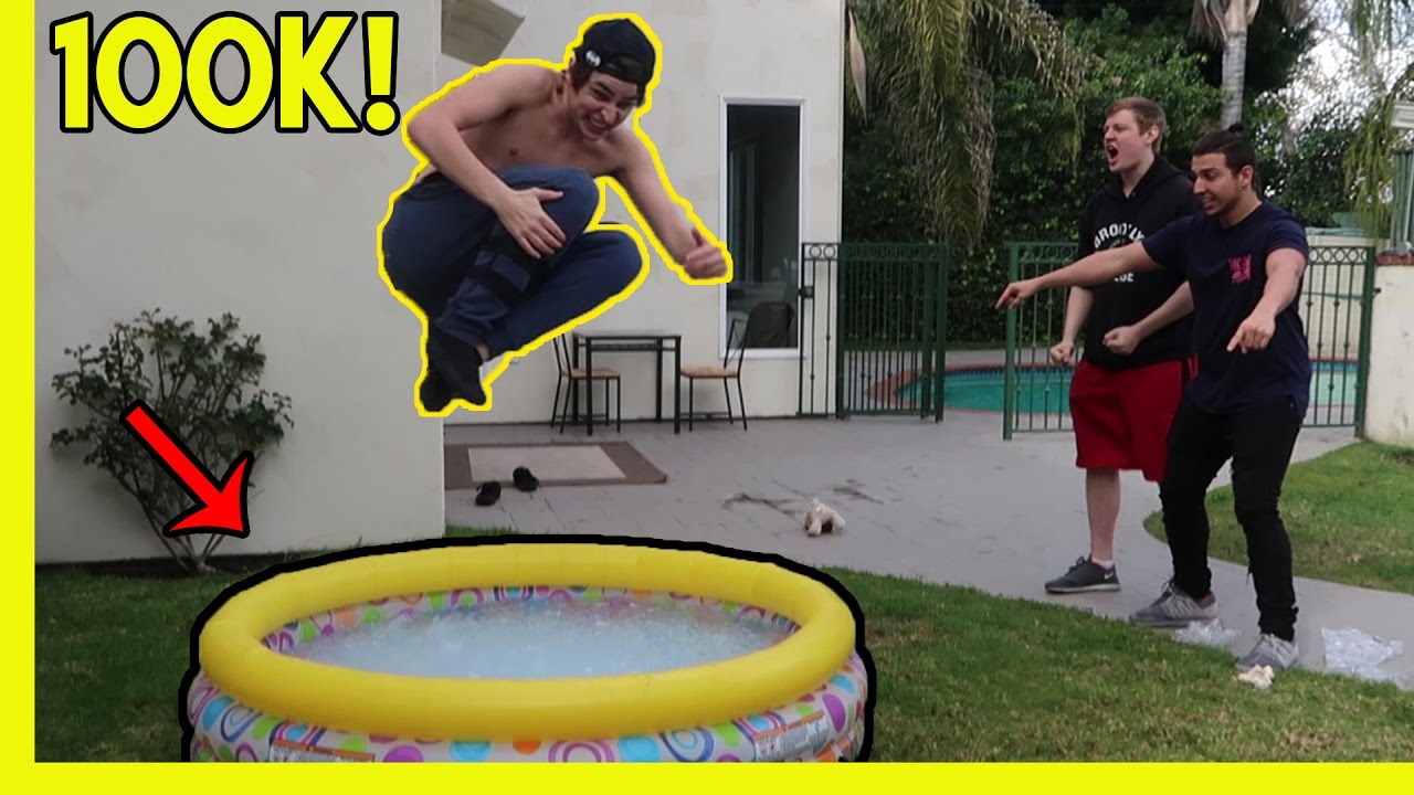 CRAZY 100,000 ICE CUBES BATH CHALLENGE (100k celebration) | Colby Brock