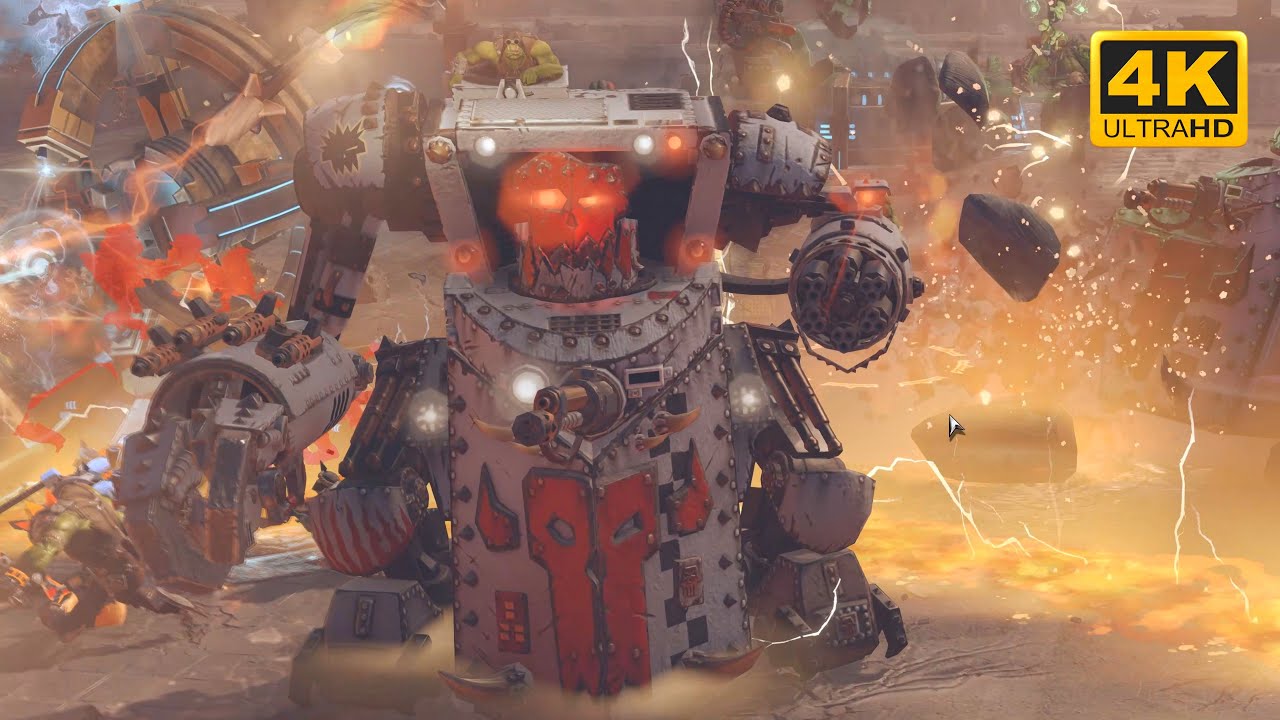 SUPER MASSIVE BATTLE! Space Marines vs Orks - Direct Strike Mod - Cinematic Video - Dawn Of War 3