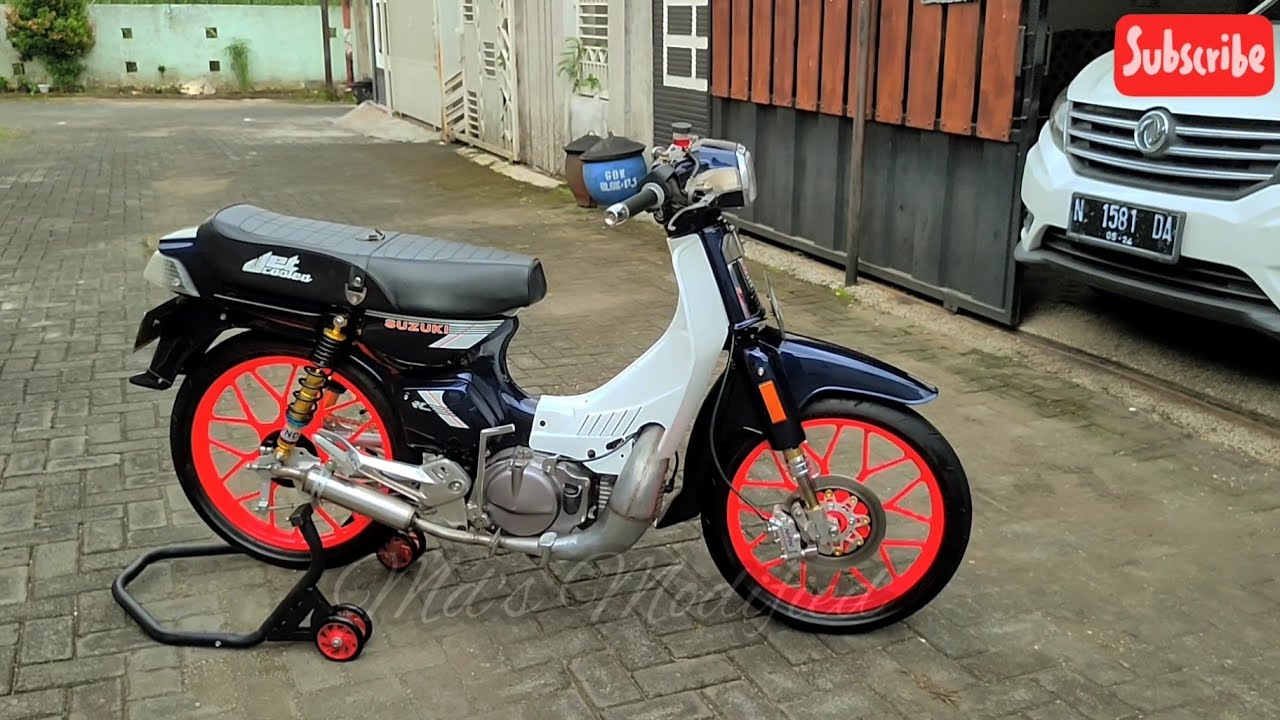 Модификация Suzuki RC100, первый двигатель на