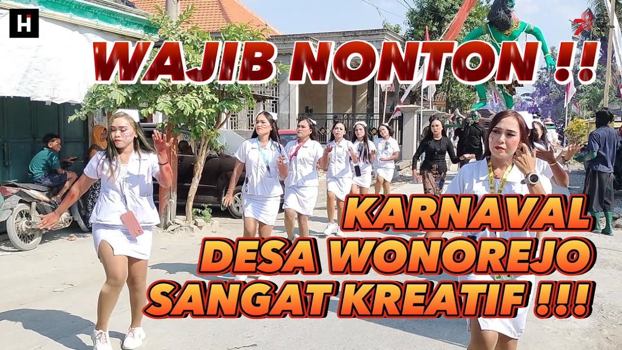 Karnaval Kreatif dan Lucu Desa Wonorejo Sambeng Lamongan Tahun 2023 ‼️ HUT RI Ke 78