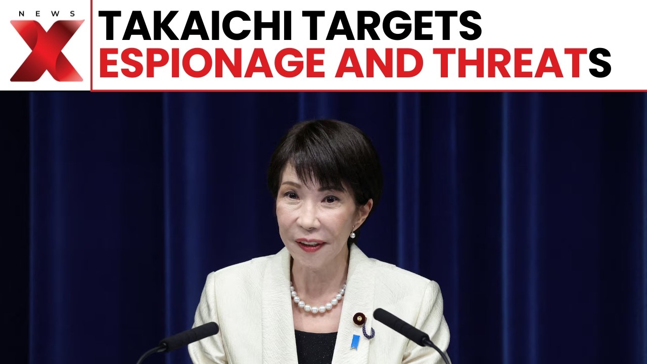 Japan PM Takaichi Sparks Security Shake-Up: New Spy Laws and Intelligence Plans | NewsX