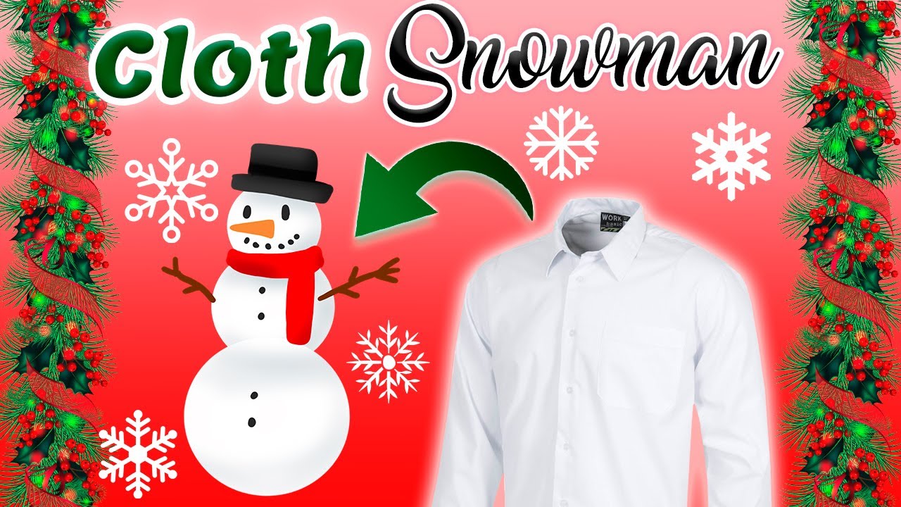 The Snowman Christmas Special Made whit fabric recycled