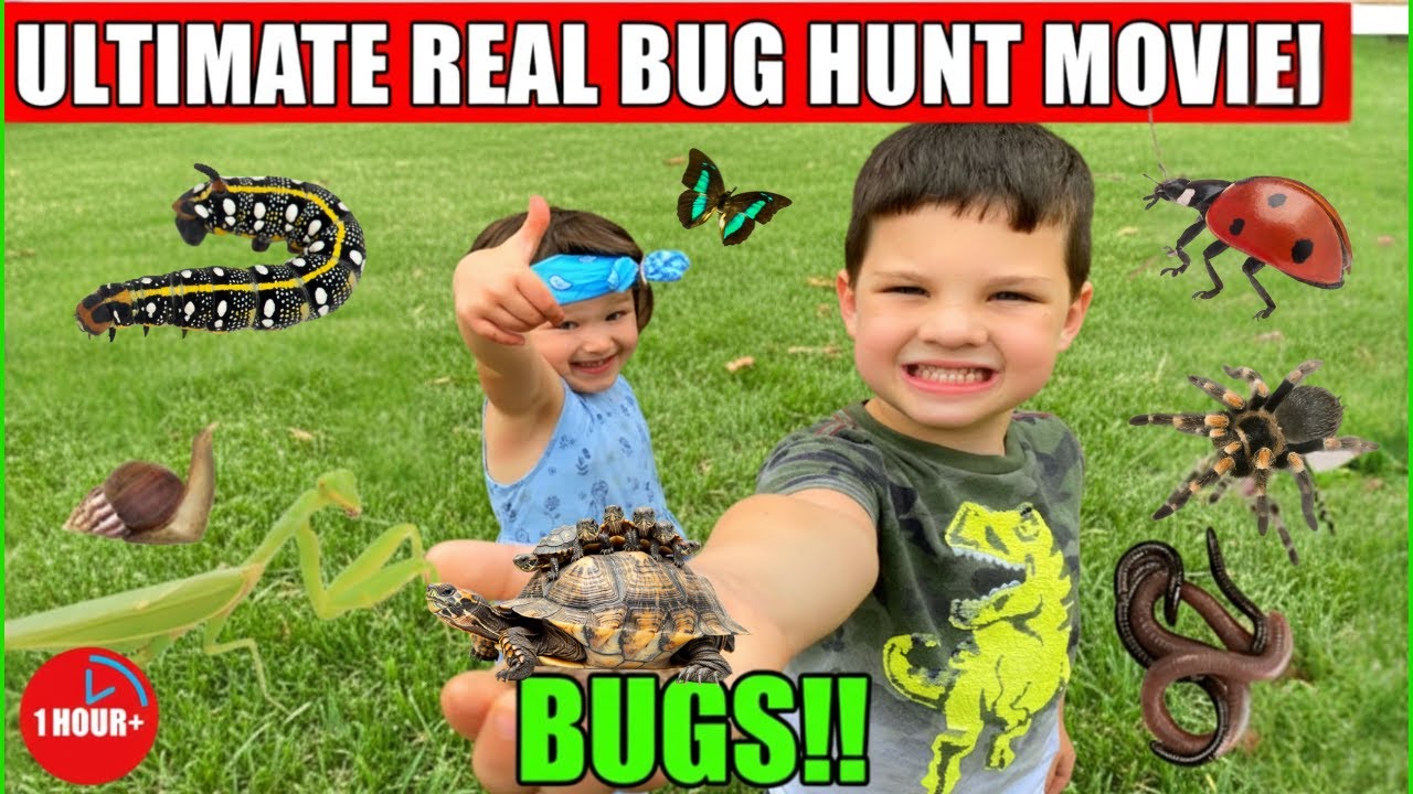 ULTIMATE REAL BUG HUNT! 1 Hour+ of Caleb's Best Bug Adventures, Giant Snails & Super Worms!