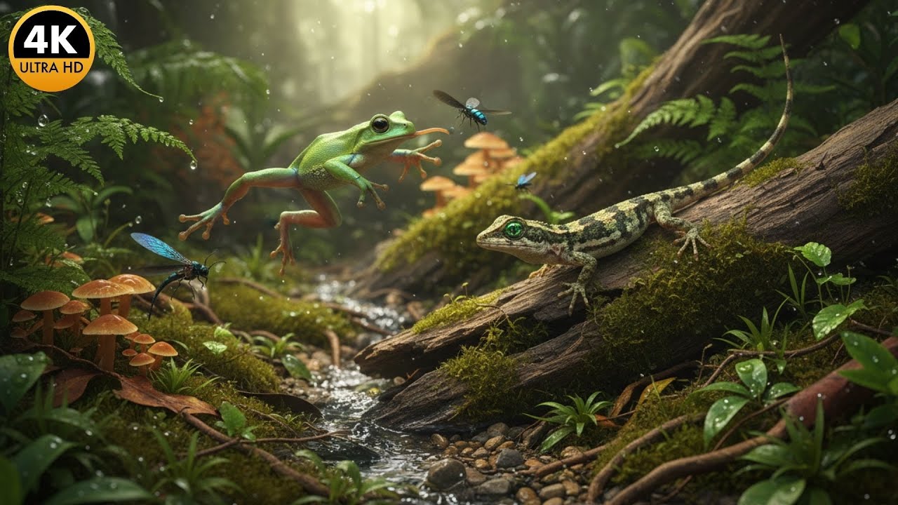 Explore the Most Beautiful Forest Animals in 4K – Relaxing Soothing Sounds to Relieve Stress