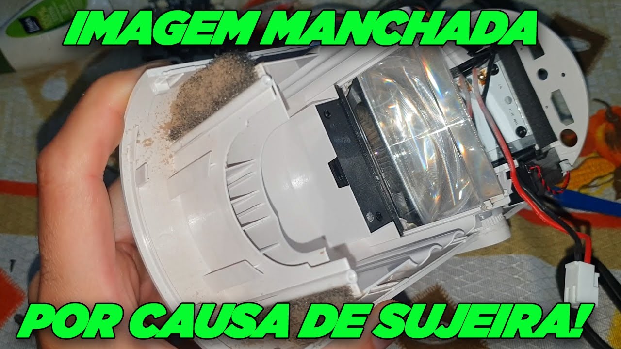 3 MESES DEPOIS! Resolvendo O Grande Problema Do Projetor Hy300 - Limpeza + Filtro Caseiro