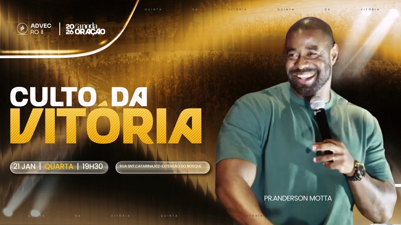 CULTO DA VIT&Oacute;RIA- PR.ANDERSON MOTTA