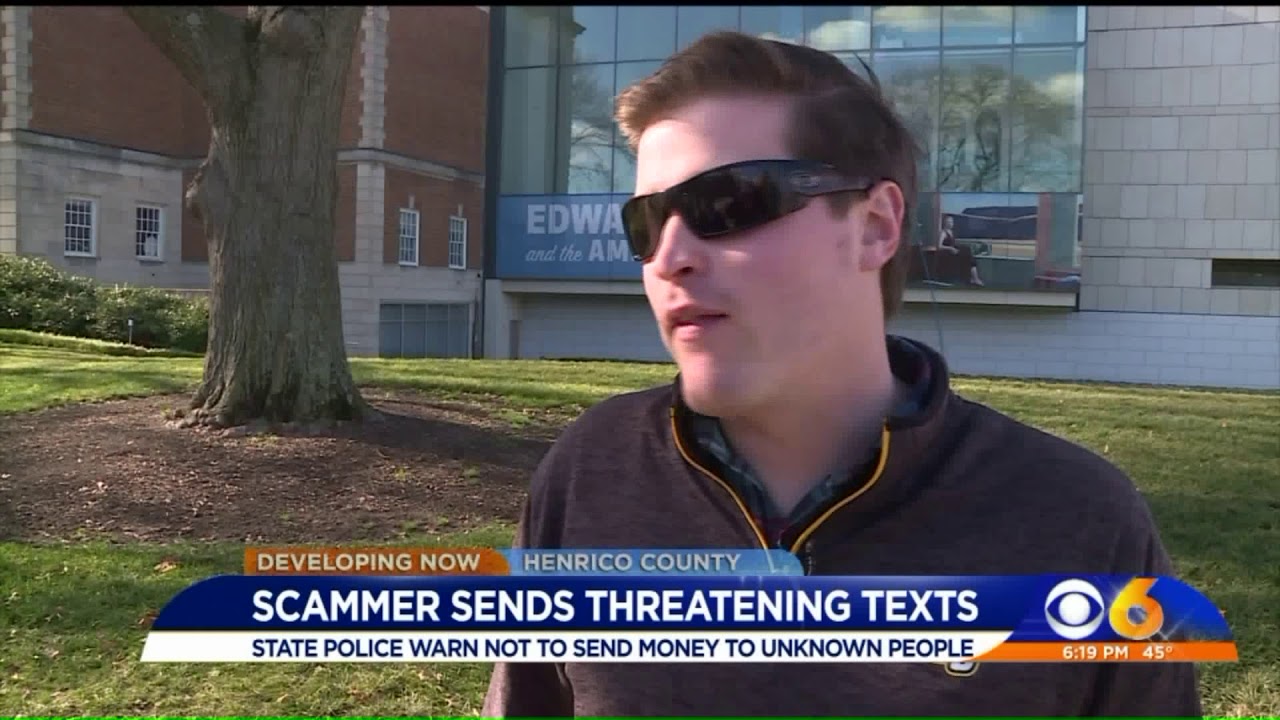 Scammer sends threatening texts