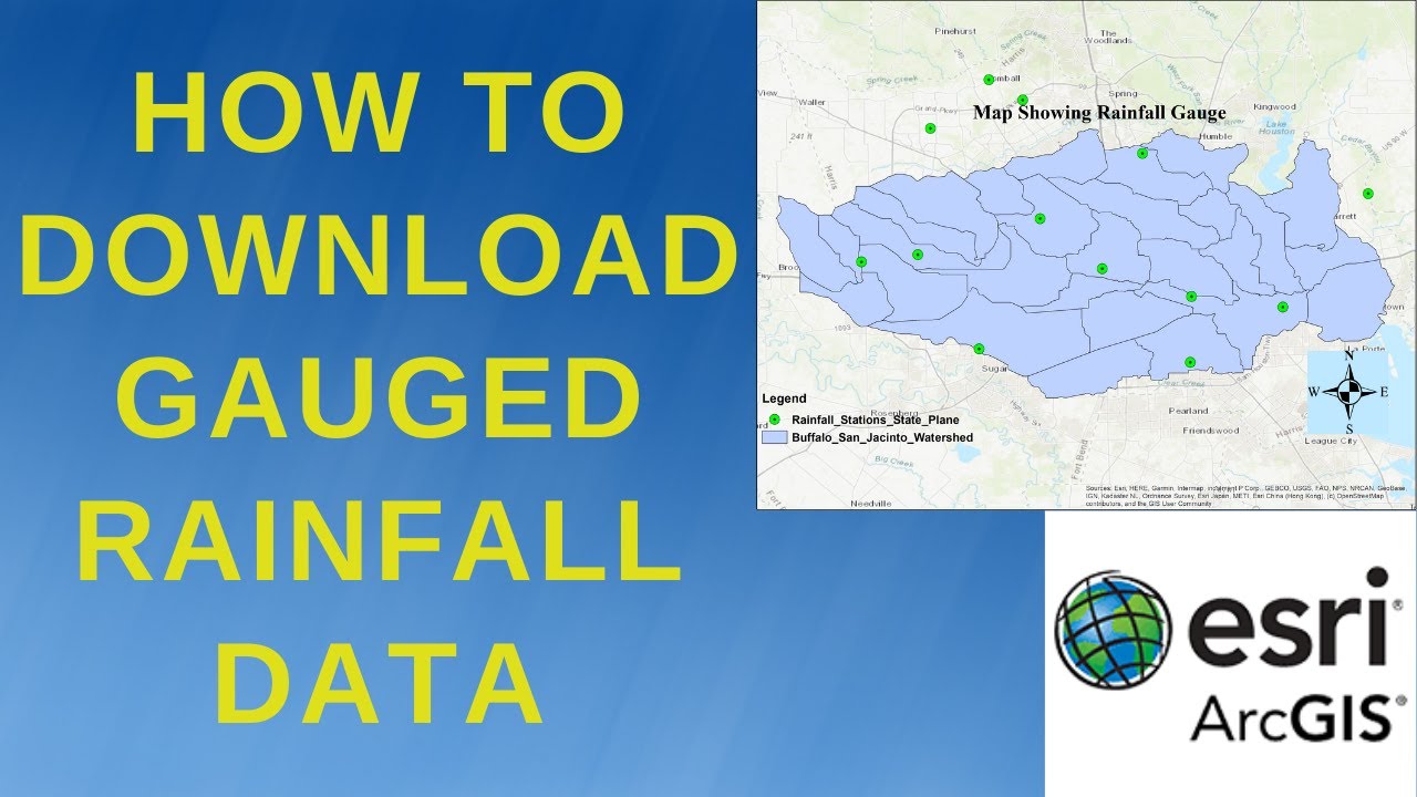 ArcGIS T12: How To Download Gauged Rainfall Data For Interpolation
