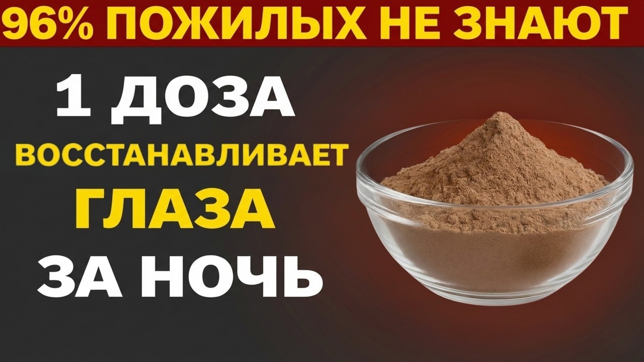 Старше 60? Один простой ночной продукт для защиты и поддержки здоровья глаз