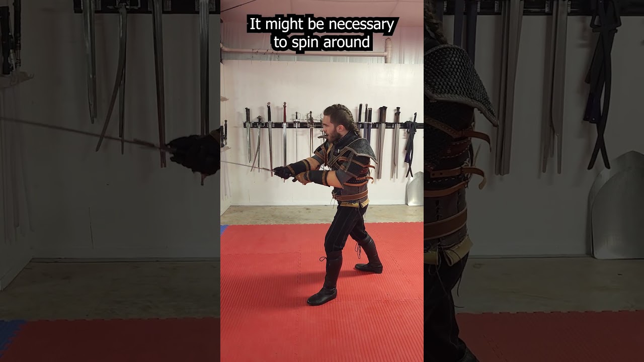 REALISTIC Witcher Sword Spinning?! #sword #shorts