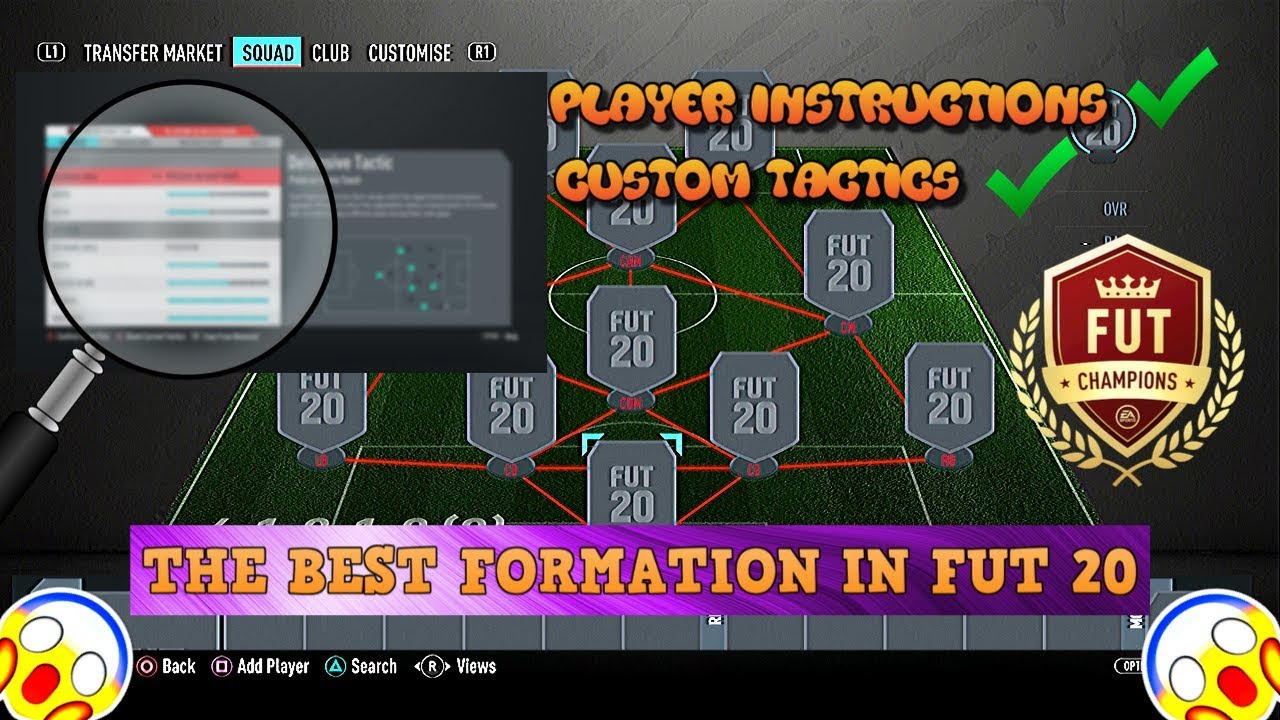 BEST FORMATION FIFA 20 | WITH INSANE TIKI-TAKA CUSTOM TACTICS + PLAYER INSTRUCTIONS!!!